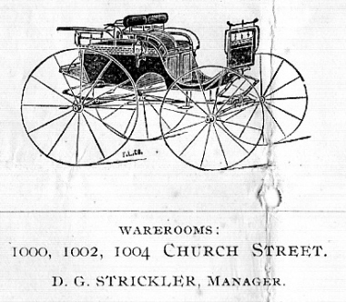 Logo from an 1893 receipt for purchase of a buggy