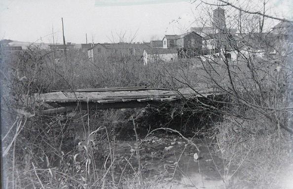 The old bridge before Monroe Station was moved